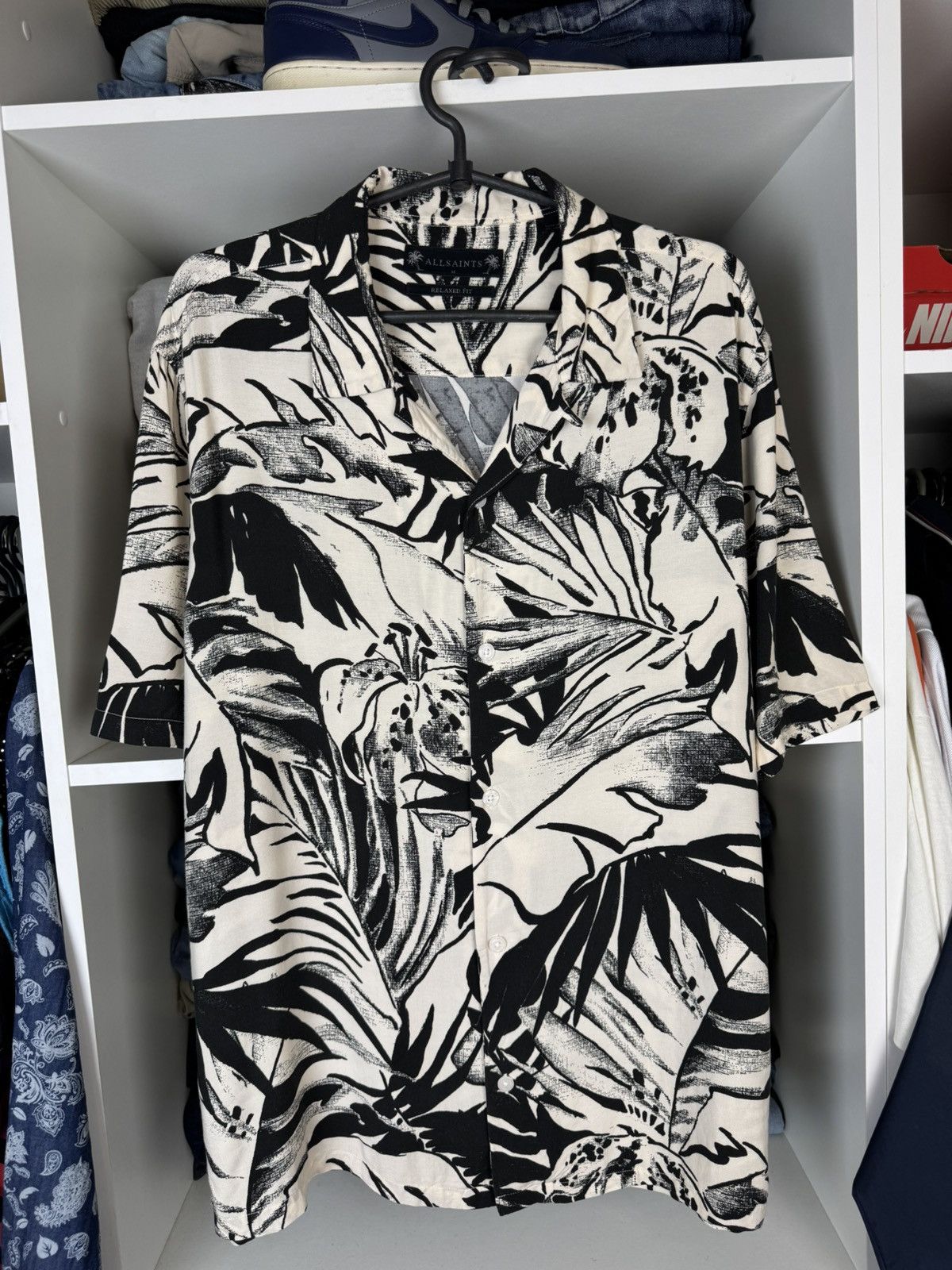 Allsaints AllSaints Lanai Short Sleeve Shirt Relaxed Fit Size US M / EU 48-50 / 2 - 1 Thumbnail