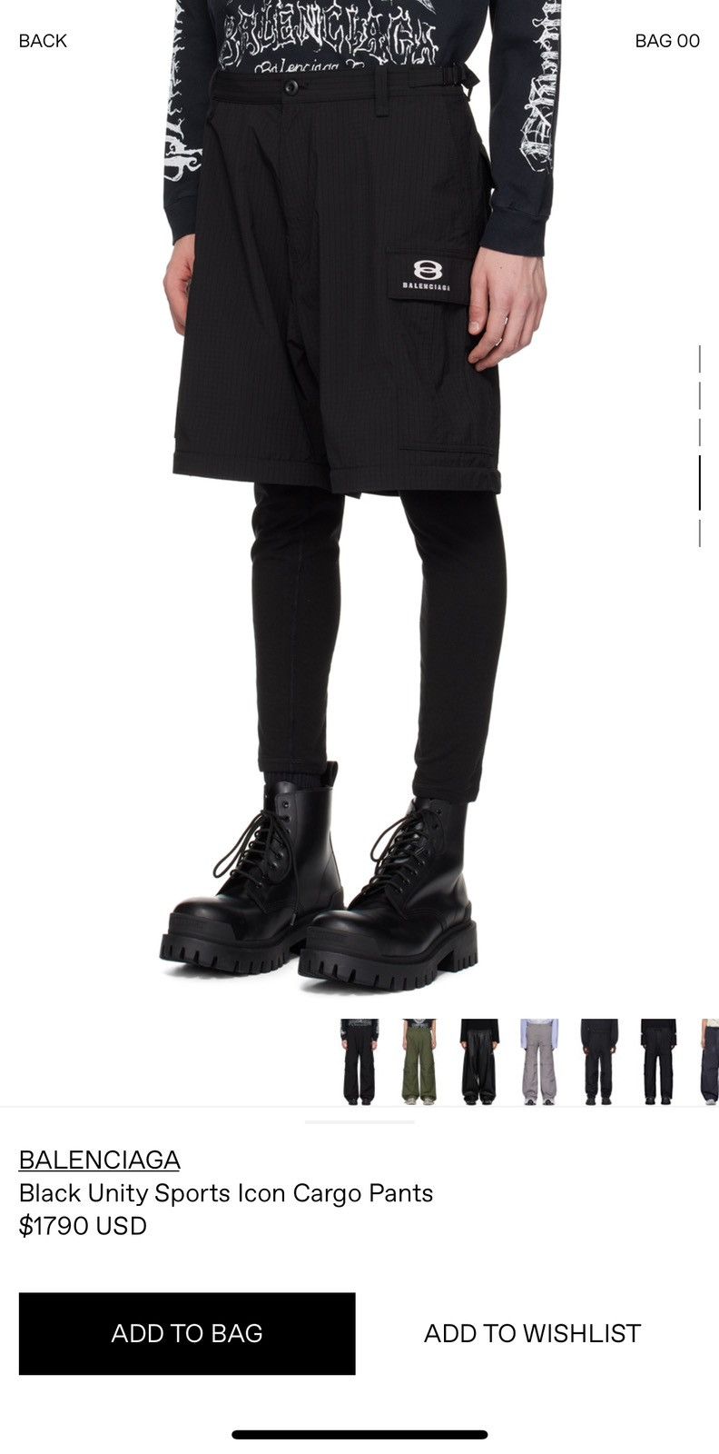 Balenciaga Ripstop cargo pants Size US 29 - 11 Thumbnail