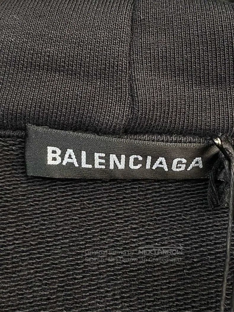 Balenciaga Balenciaga GW jacket, zip-up hooded sweatshirt, black, loo Size US S / EU 44-46 / 1 - 6 Thumbnail