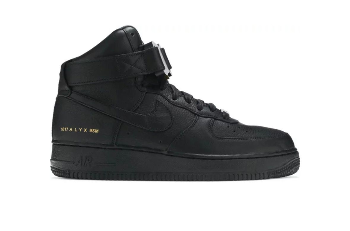 Pre-owned Alyx Air Force 1s Shoes In Black
