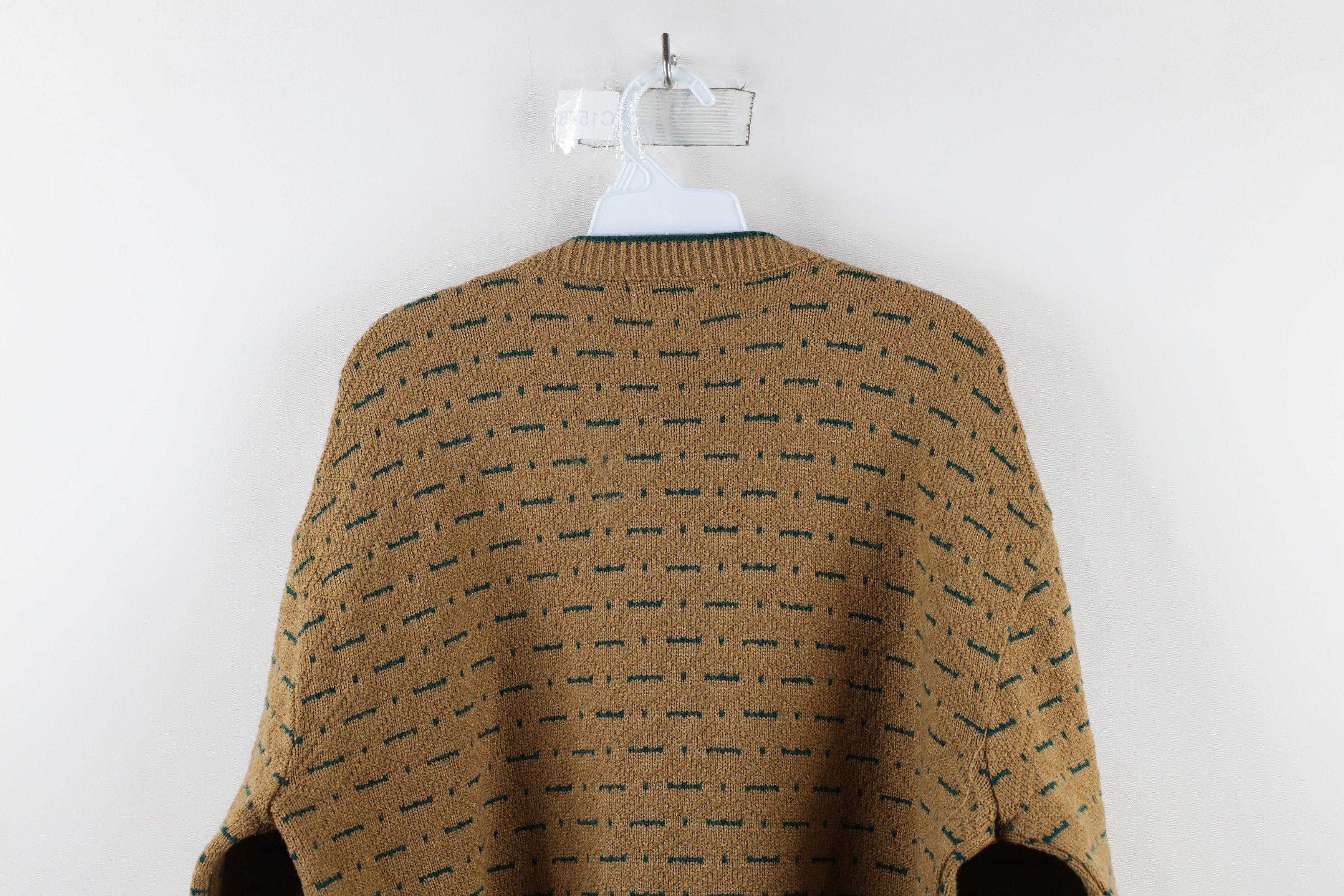Vintage Vintage 90s Streetwear Diamond Knit Crewneck Sweater USA Size US XL / EU 56 / 4 - 7 Thumbnail