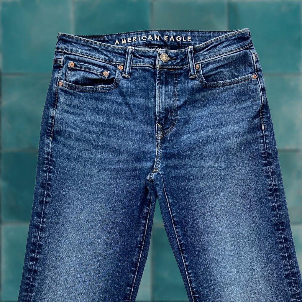 American Eagle Outfitters American Eagle Jeans Mens 30x30 Blue Original Bootcut AirFlex+ Stretch Denim Jeans Size US 30 / EU 46 - 1 Thumbnail
