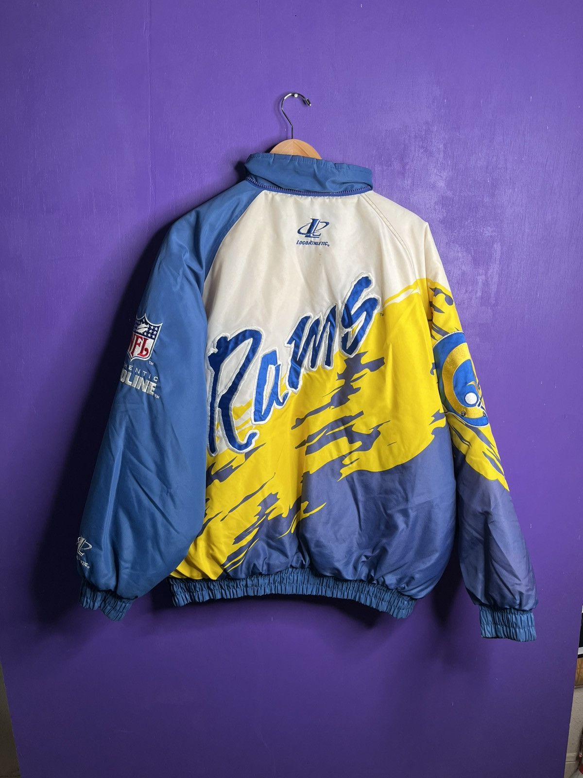 Logo Athletic × NFL × Vintage Vintage 90s Logo athletic St Louis Rams splash puffer jacket Size US XXL / EU 58 / 5 - 2 Thumbnail