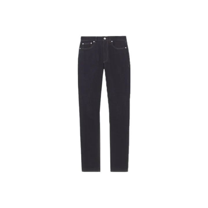 Burberry Burberry SS22 Navy Denim Mid-Waist Pants 0079 Size 26" / US 2 / IT 38 - 1 Thumbnail