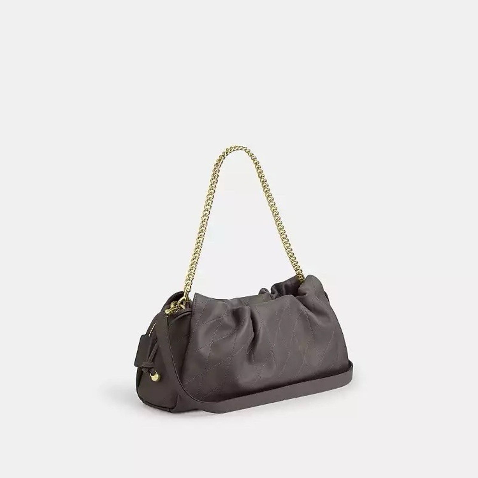 Coach NWT Coach Faye Large Shoulder Bag Quilting Gold/Slate CCZ58 Size ONE SIZE - 11 Thumbnail