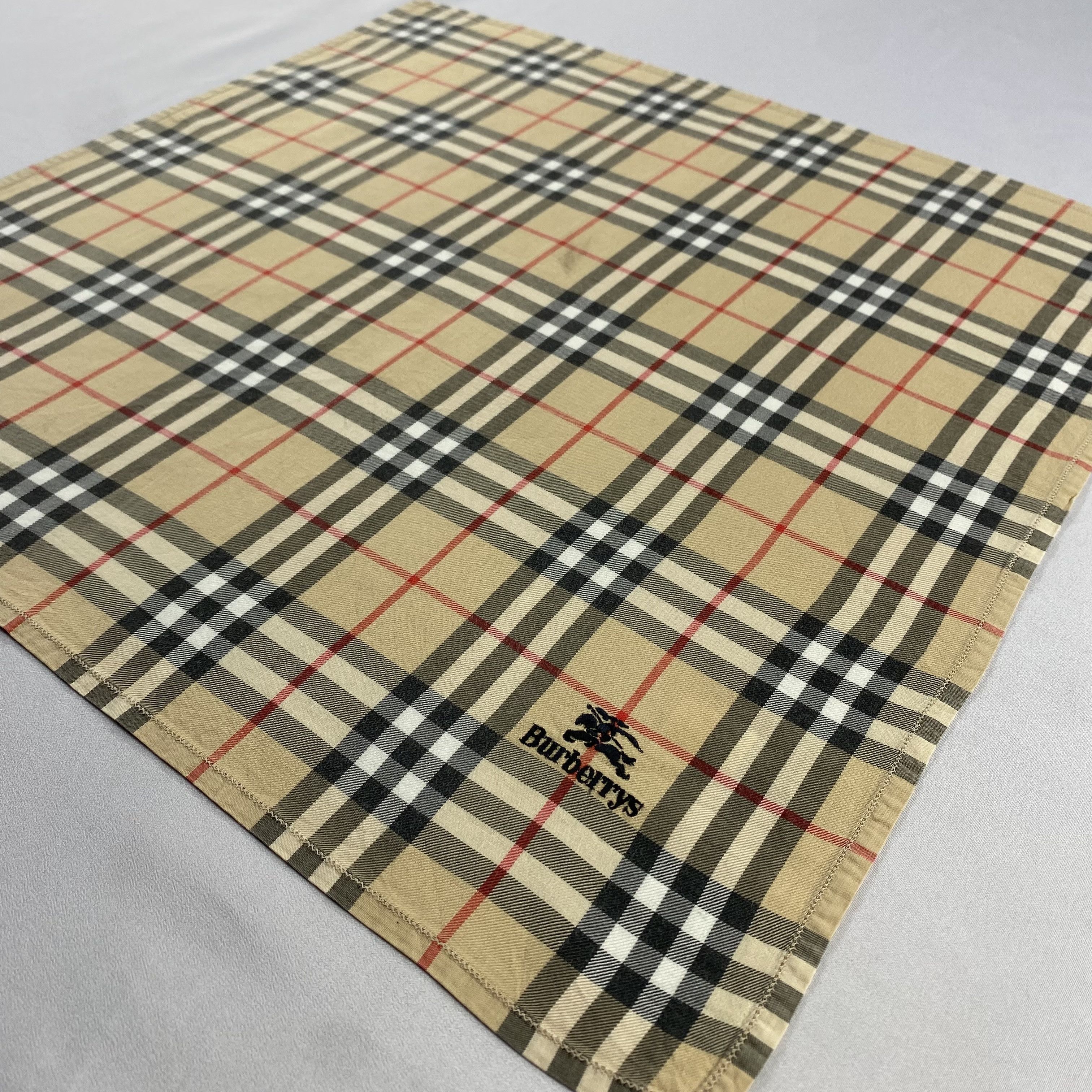 Burberry × Vintage Burberry Handkerchief / Neckerchief / Bandana-P1648 Size ONE SIZE - 2 Thumbnail