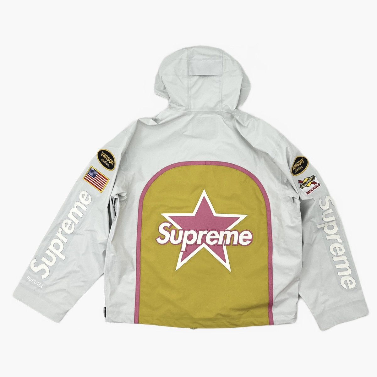 Supreme × Vanson Leathers Supreme Vanson Leathers GORE-TEX Shell Jacket White Size US M / EU 48-50 / 2 - 2 Thumbnail