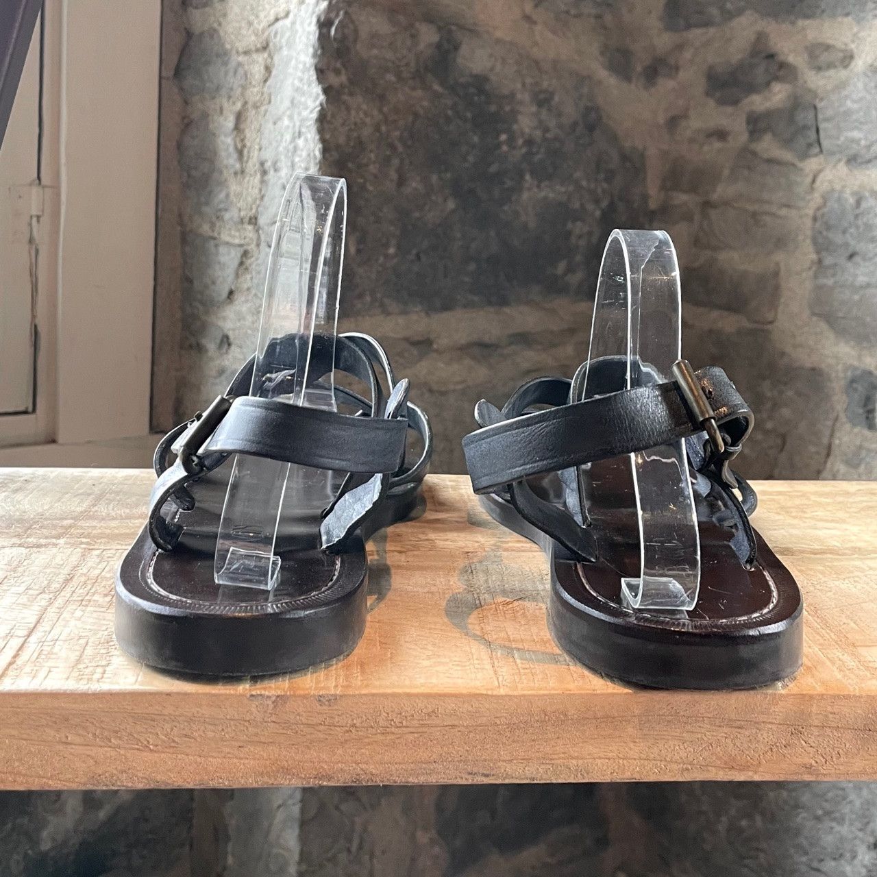 Lanvin Lanvin Anthracite Strap Sandals Size US 8 / EU 41 - 4 Thumbnail