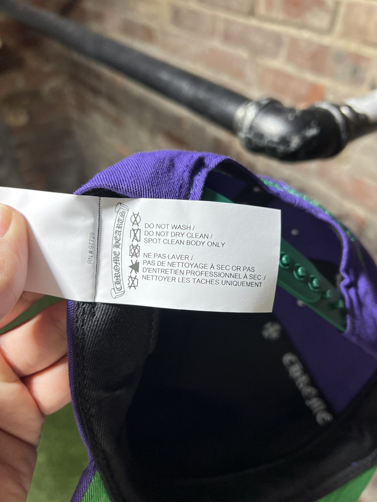 Chrome Hearts Chrome Hearts CH Baseball Snapback Purple Green Size ONE SIZE - 7 Thumbnail
