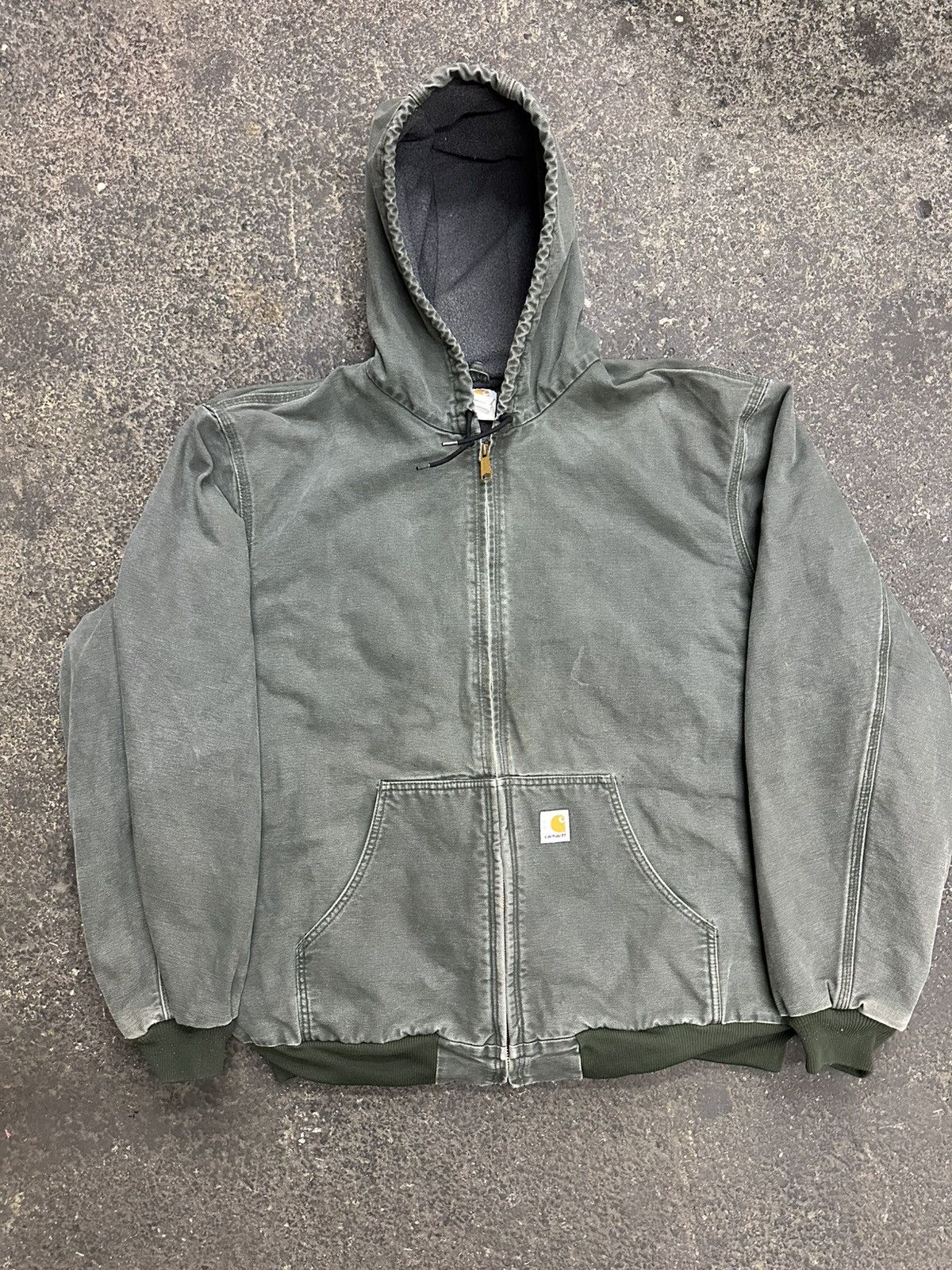 Carhartt Vintage carhartt mos green hooded jacket Size US XXL / EU 58 / 5 - 1 Thumbnail