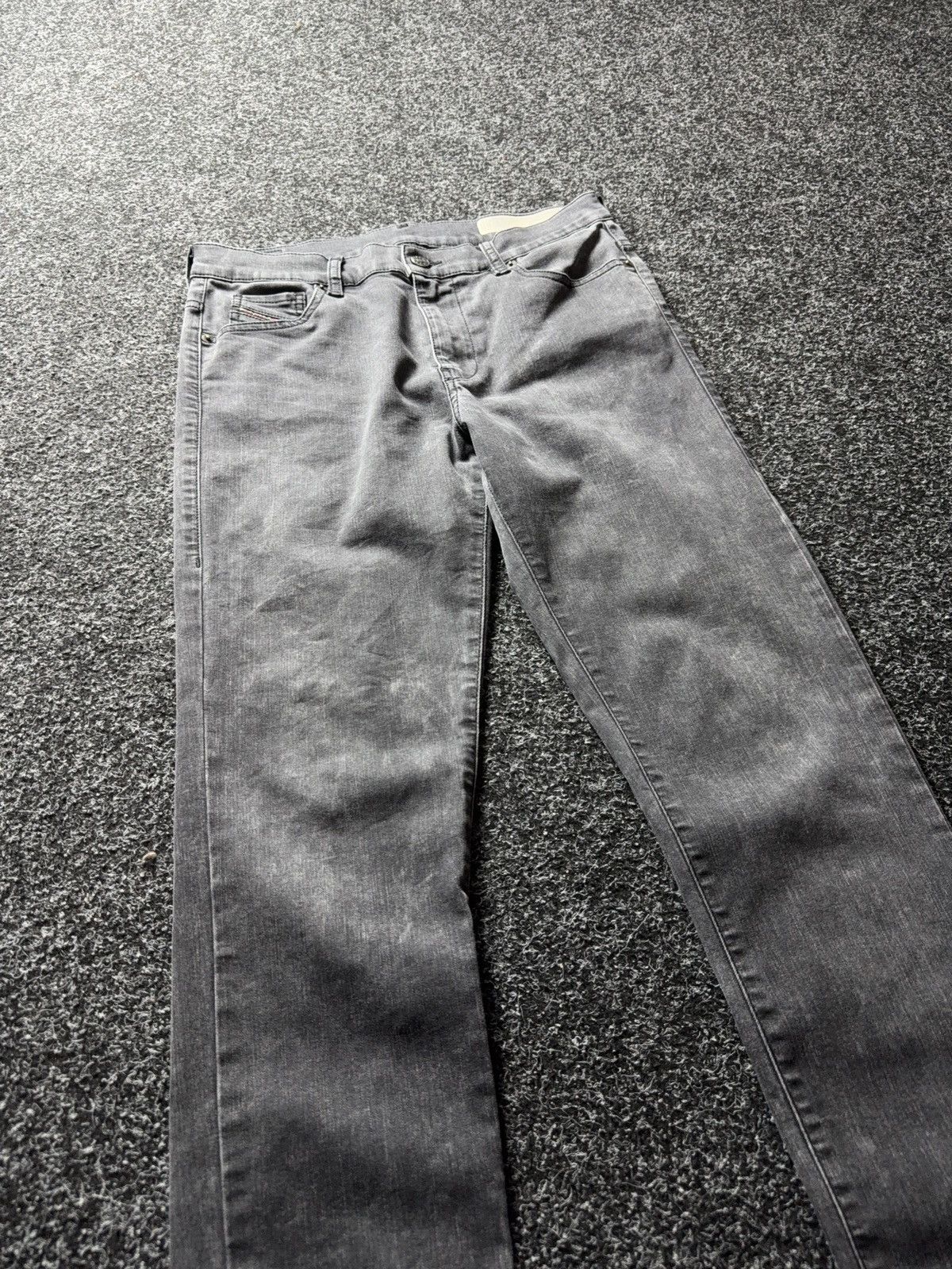 Diesel 00s Y2K Diesel D-RONISY Grey Slim Jeans Clean Minimal Fit Size 30" / US 8 / IT 44 - 5 Thumbnail