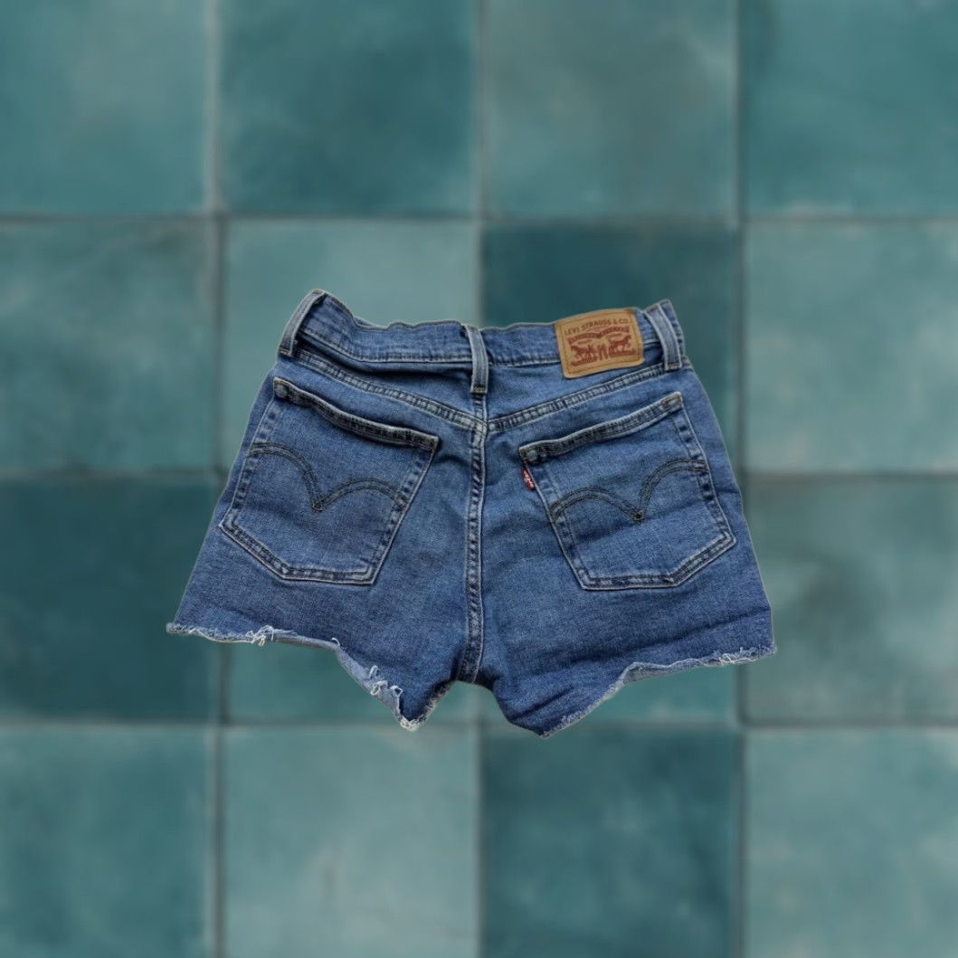 Levi's Levi's High Rise Cut Off Denim Shorts Women's Blue 27 Classic Festival Style Size 27" / US 4 / IT 40 - 2 Thumbnail