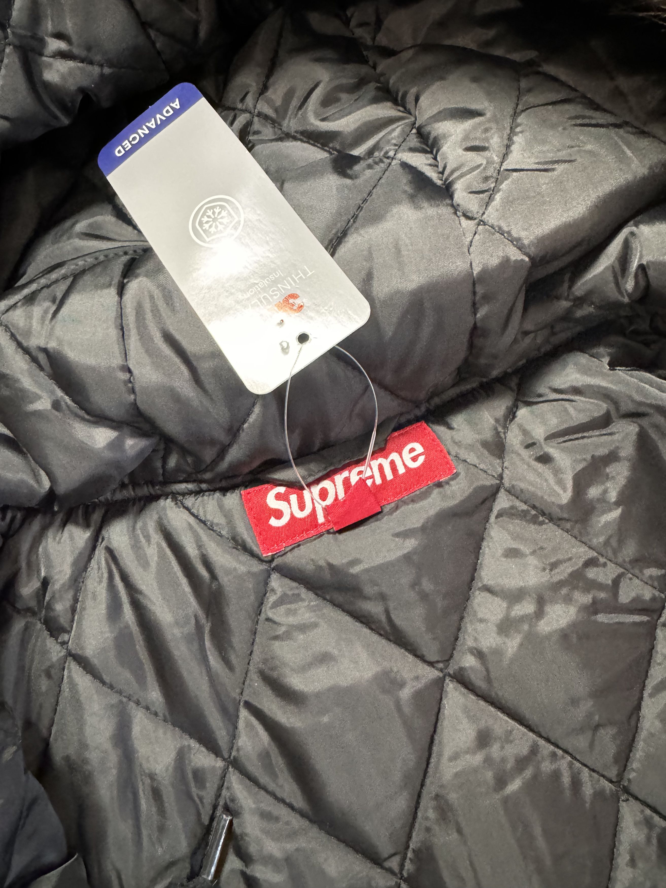 Supreme Supreme Bandana Jacquard Denim Hooded Work Jacket Black Size US L / EU 52-54 / 3 - 13 Thumbnail