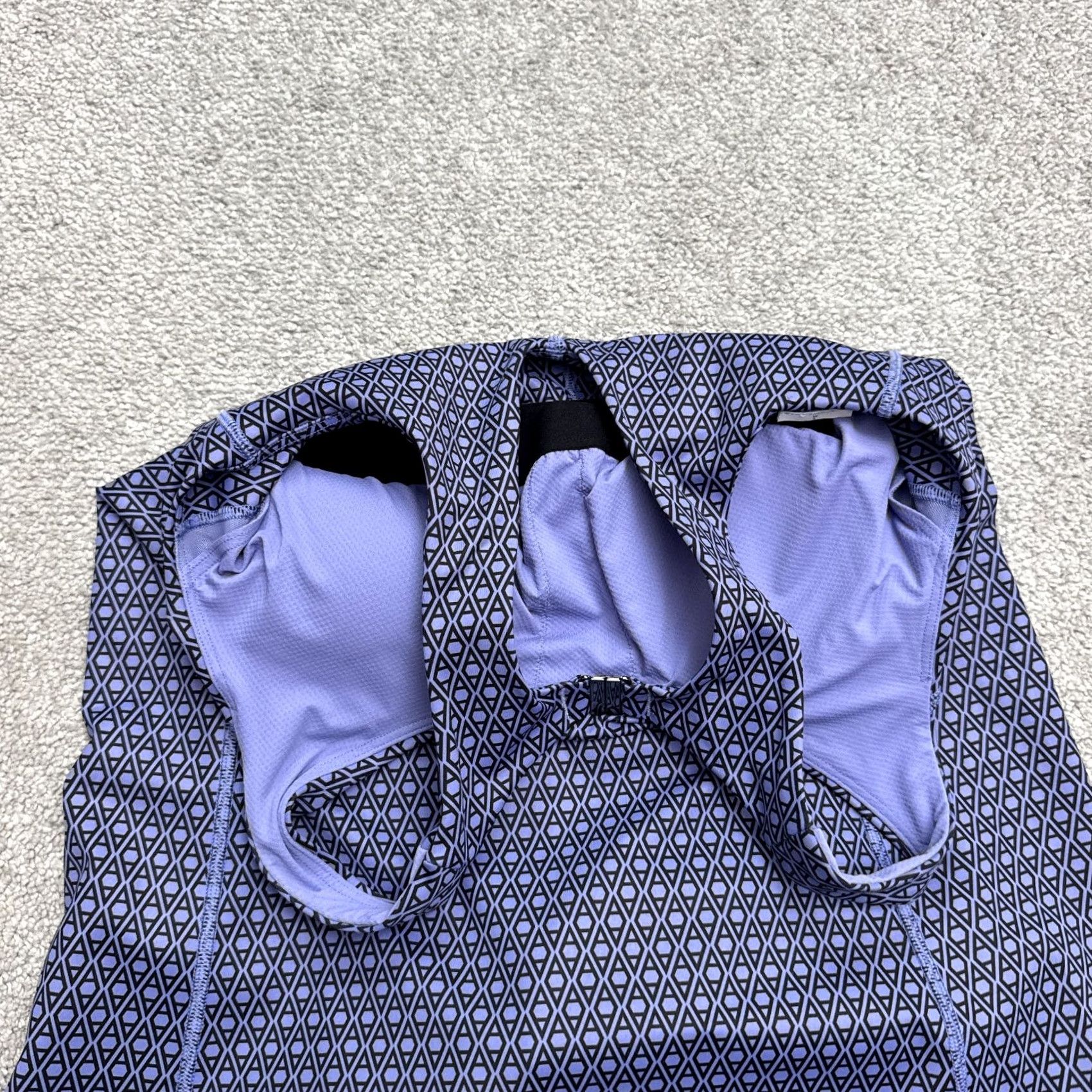 Athleta Athleta Ultimate Ease Racerback Midi Shift Dress Womens Small Purple Geometric Size S / US 4 / IT 40 - 5 Thumbnail