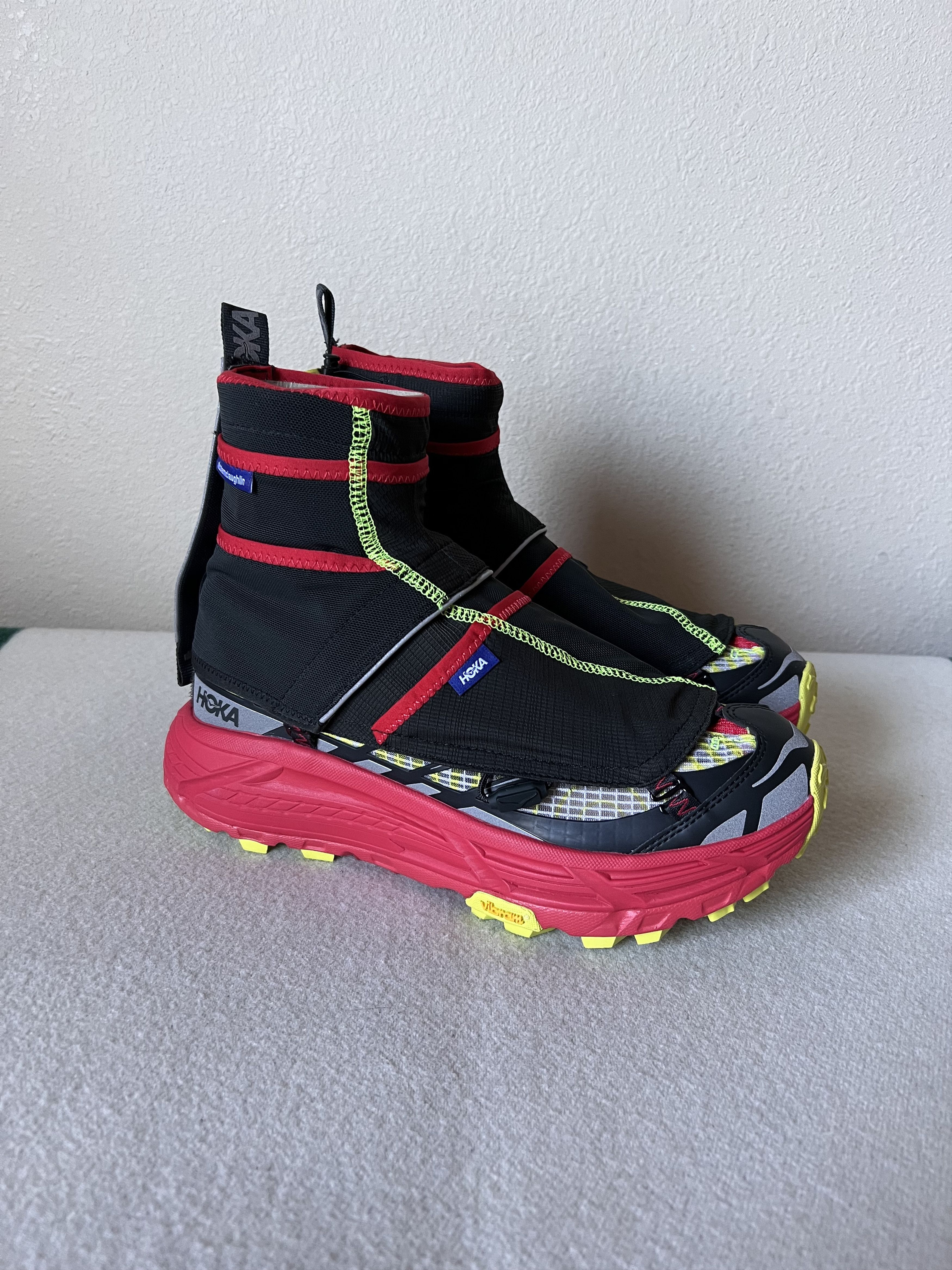image of Hoka One One Nicole Mclaughlin Mafate Three2 Shoes in Red, Men's (Size 9)