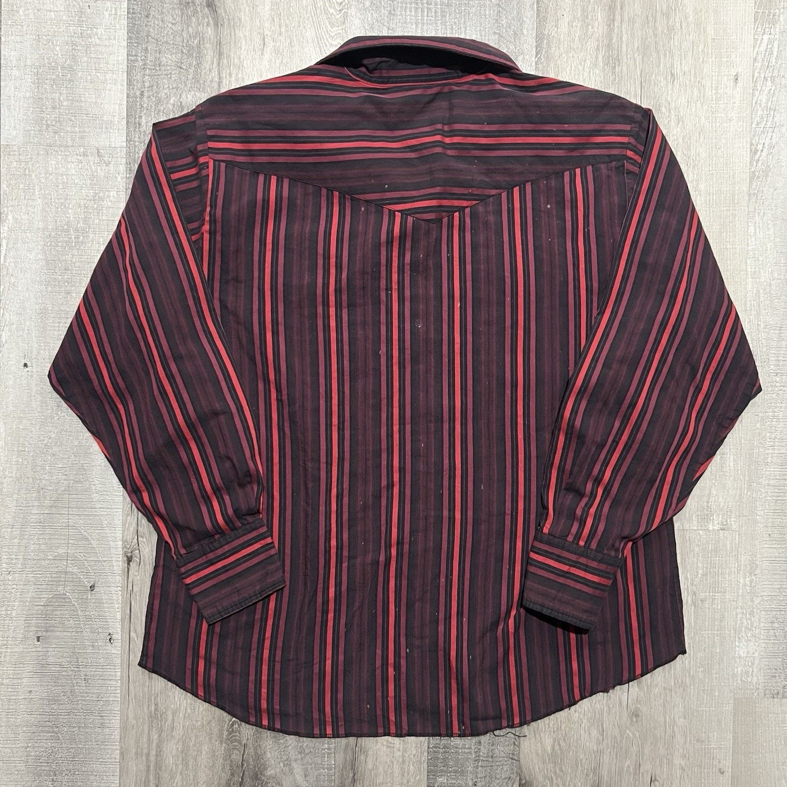 Wrangler VTG Wrangler Pearl Snap Shirt Western Striped Cowboy Size XL Size US XL / EU 56 / 4 - 2 Thumbnail