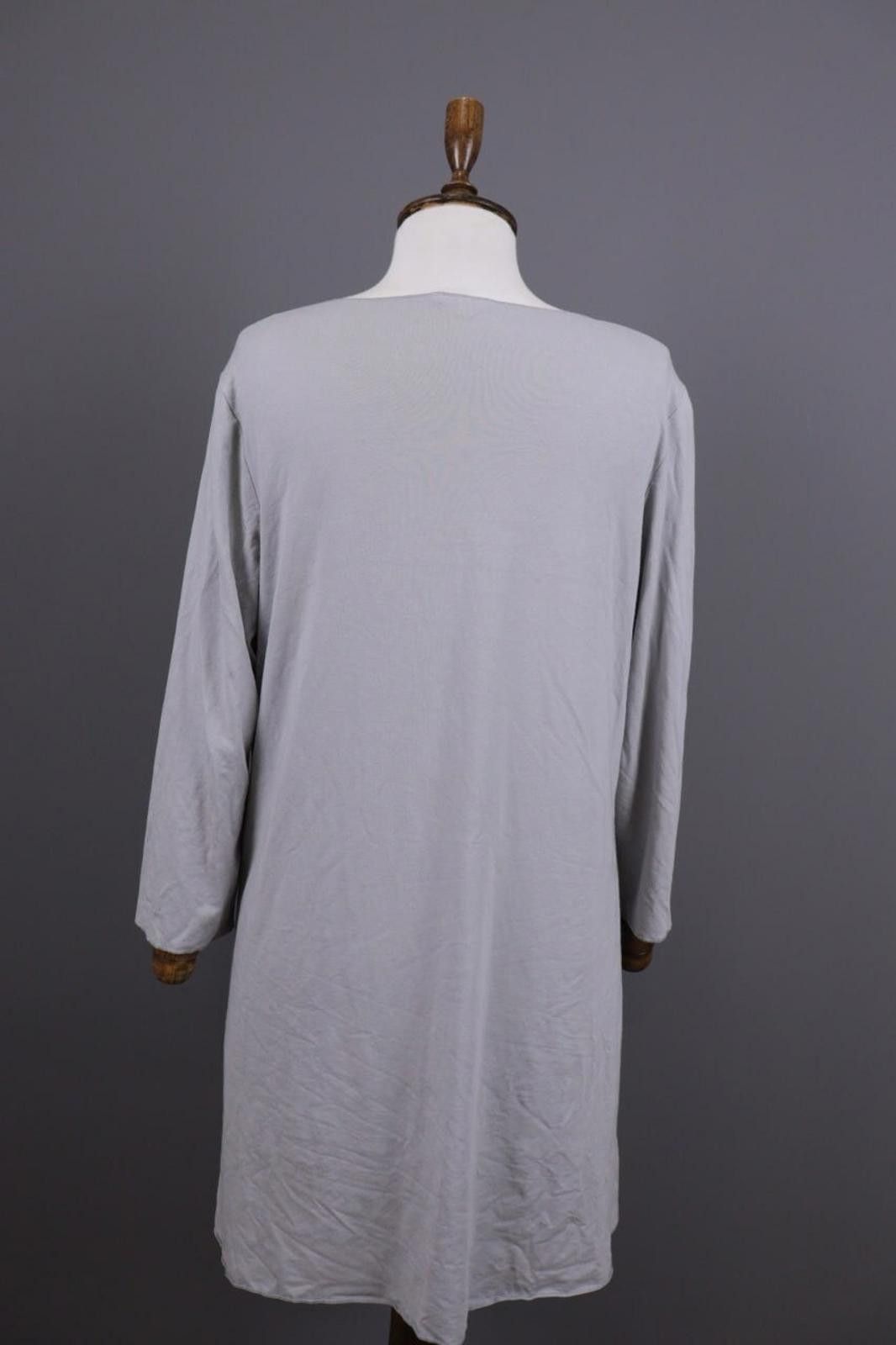 Oscar De La Renta Oska Gray Scoop Neck Relaxed Lagenlook Dress Size 3 Size M / US 6-8 / IT 42-44 - 9 Thumbnail