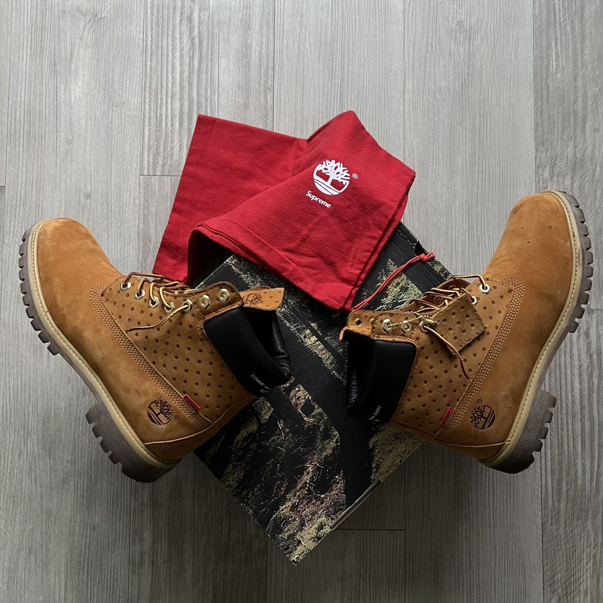 Comme des Garcons SHIRT × Supreme × Timberland Timberland 6” AW/SS15 Supreme x Comme Des Garçon Boots Size US 10 / EU 43 - 5 Thumbnail