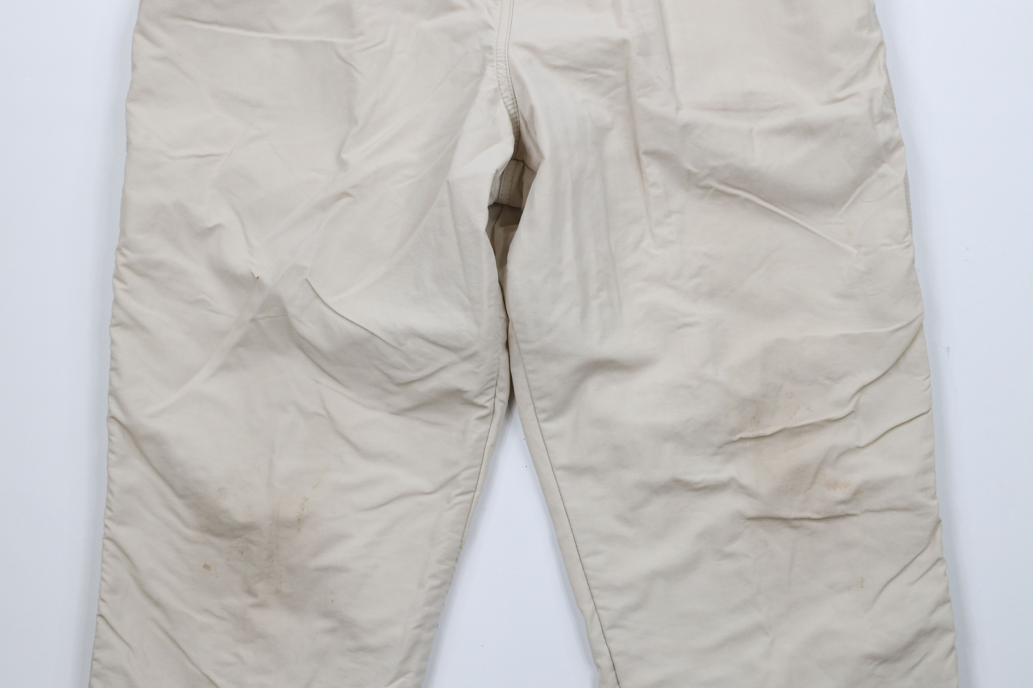 Lands' End × Vintage Vintage 90s Lands End Lined Windbreaker Pants Beige USA Size 38" / US 16 / IT 52 - 3 Thumbnail