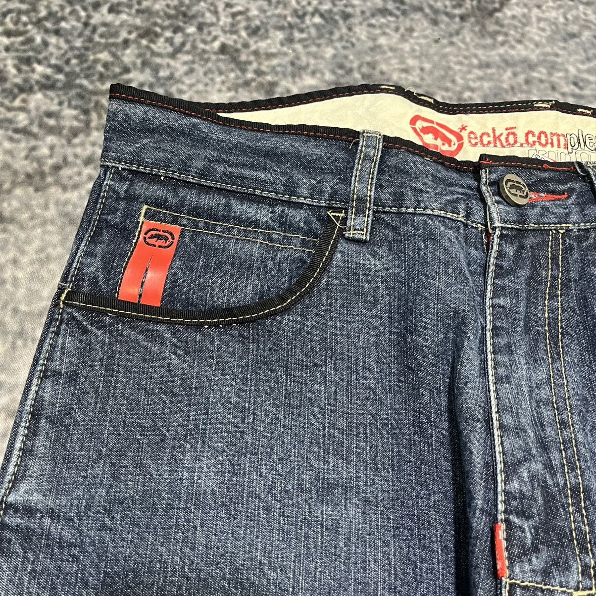 Ecko Unltd. Vintage Y2K Ecko UNLTD Baggy Wide Leg Carpenter Jeans 30x29 Size US 30 / EU 46 - 7 Thumbnail