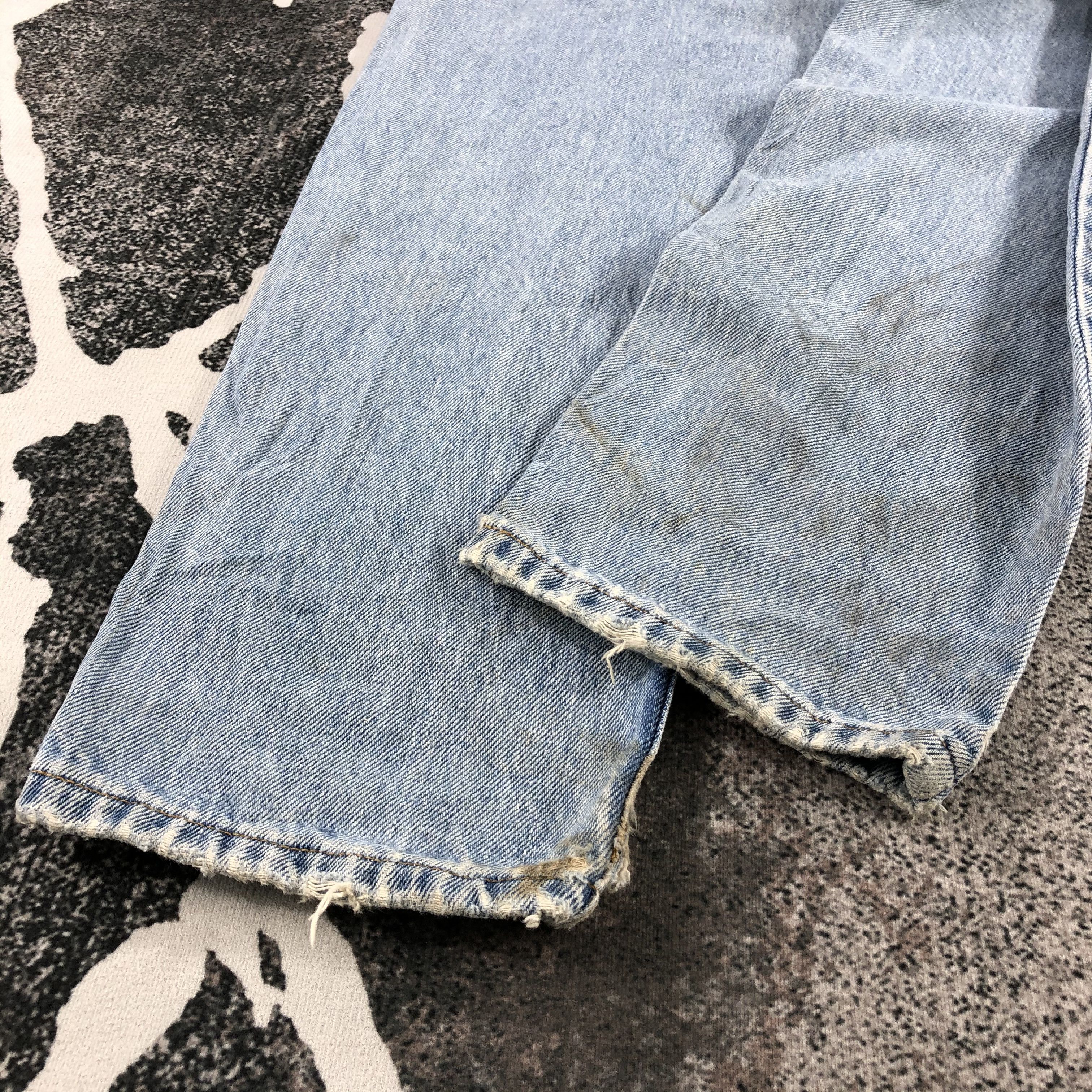 Levi's Vintage Levi's 550 Jeans Distress Orange Tab Denim KJ897 Size US 31 - 6 Thumbnail