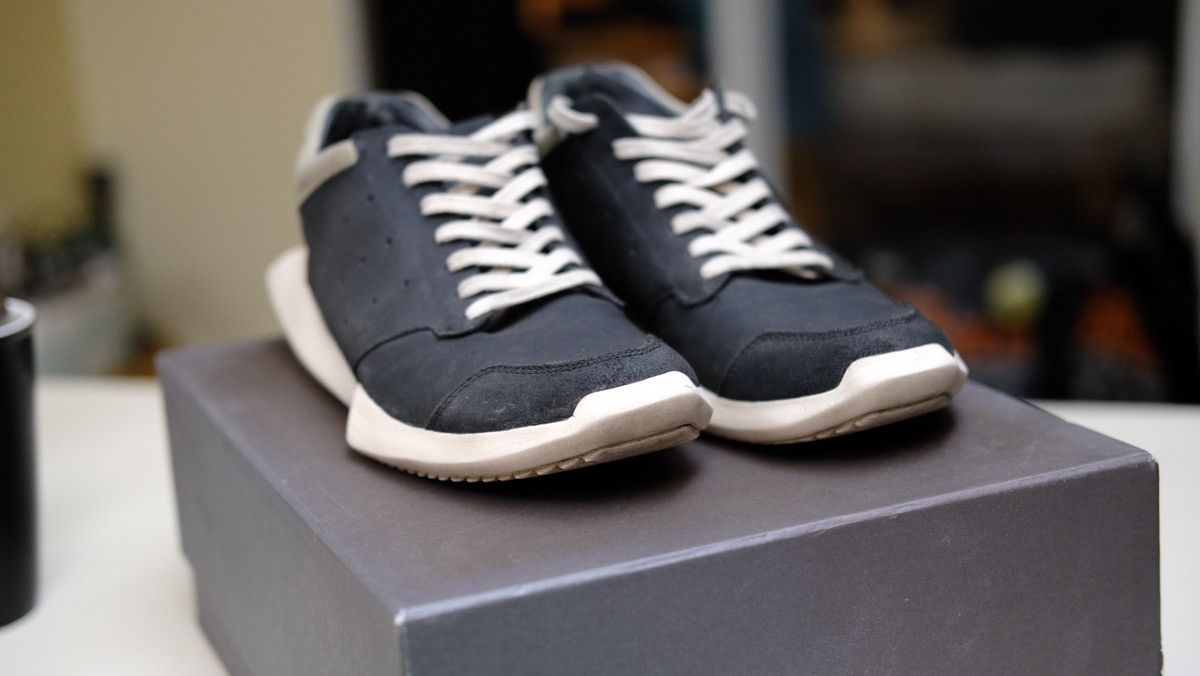 Boris Bidjan Saberi × Rick Owens × Rick Owens Drkshdw Rick Owens Tech Runner Size US 9 / EU 42 - 2 Thumbnail