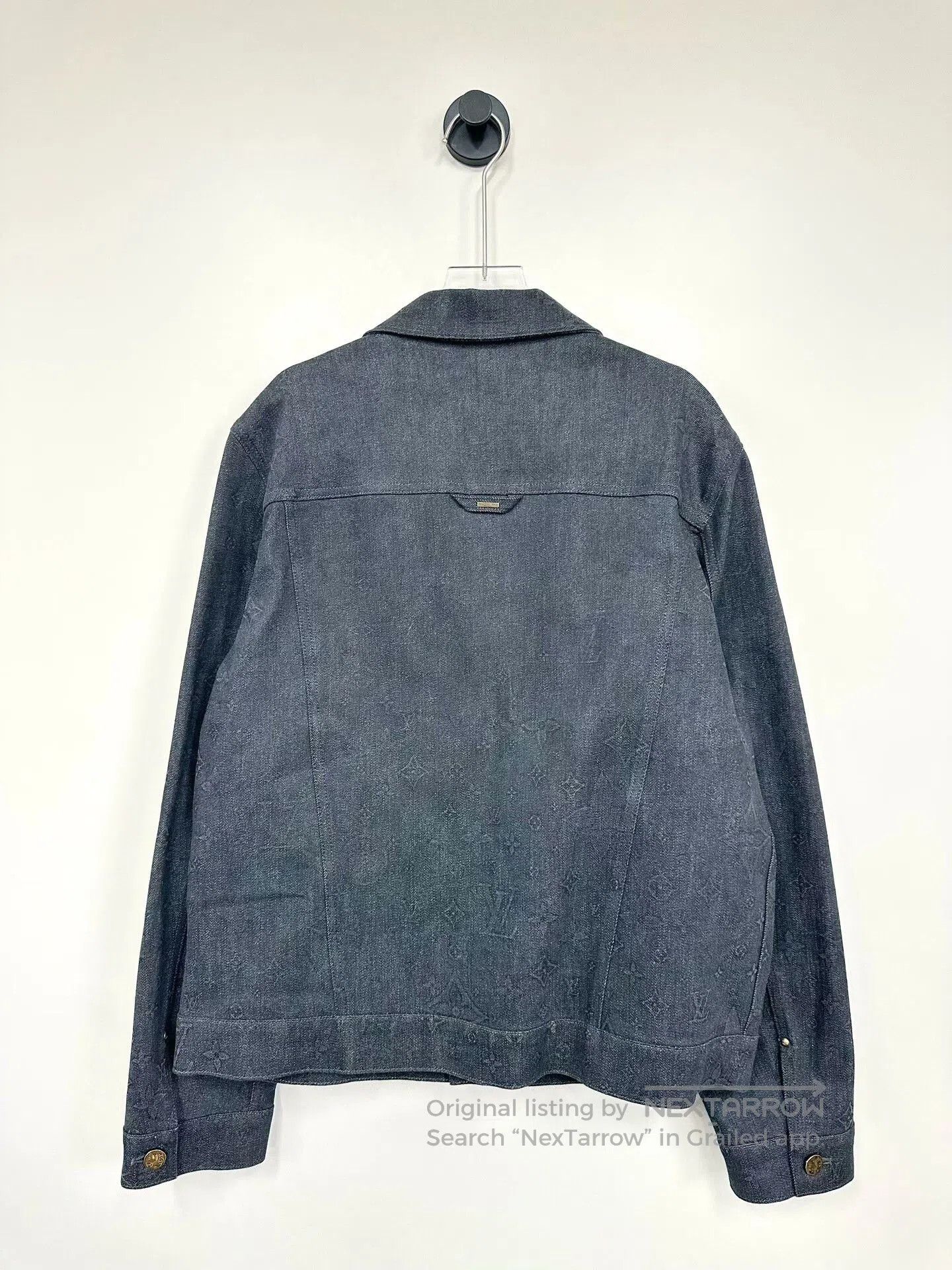 Louis Vuitton Louis Vuitton Black Logo Denim Jacket. Size US M / EU 48-50 / 2 - 2 Thumbnail