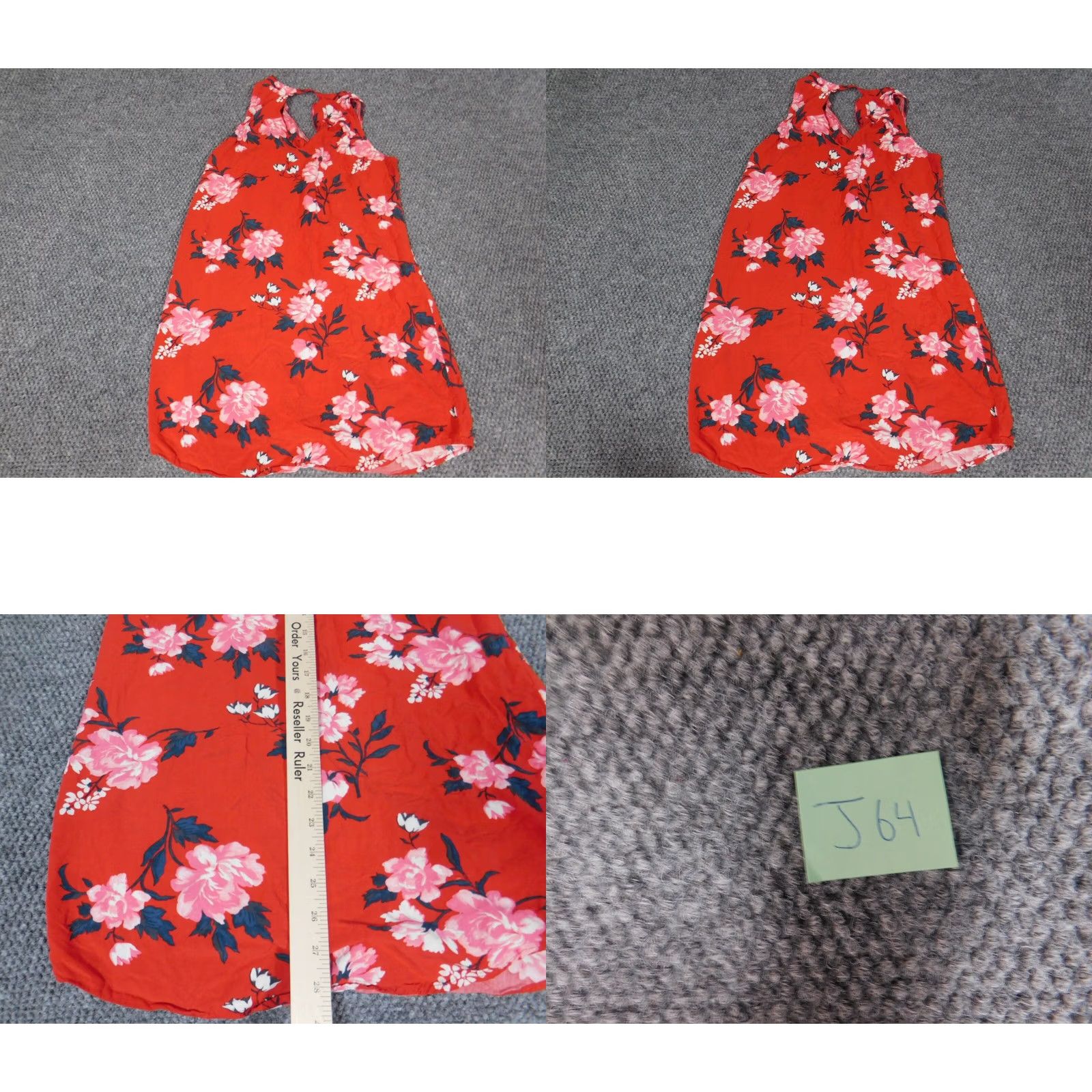 Old Navy Old Navy Blouse XS Women Red Floral Sleeveless Crew Neck Dolman Sleeve Stretch Pullover Casual Vintage No Size XS / US 0-2 / IT 36-38 - 9 Thumbnail