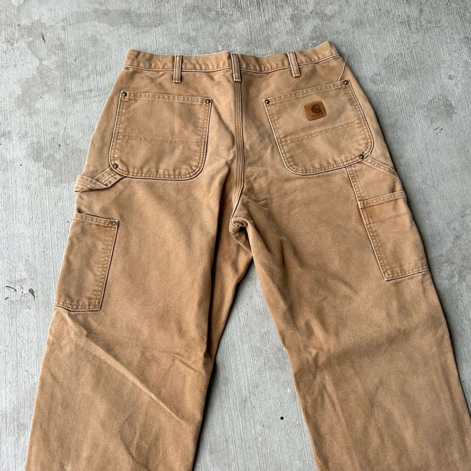 Carhartt × Vintage Carhartt brown double knee work wear carpenter pants Size US 31 - 5 Thumbnail
