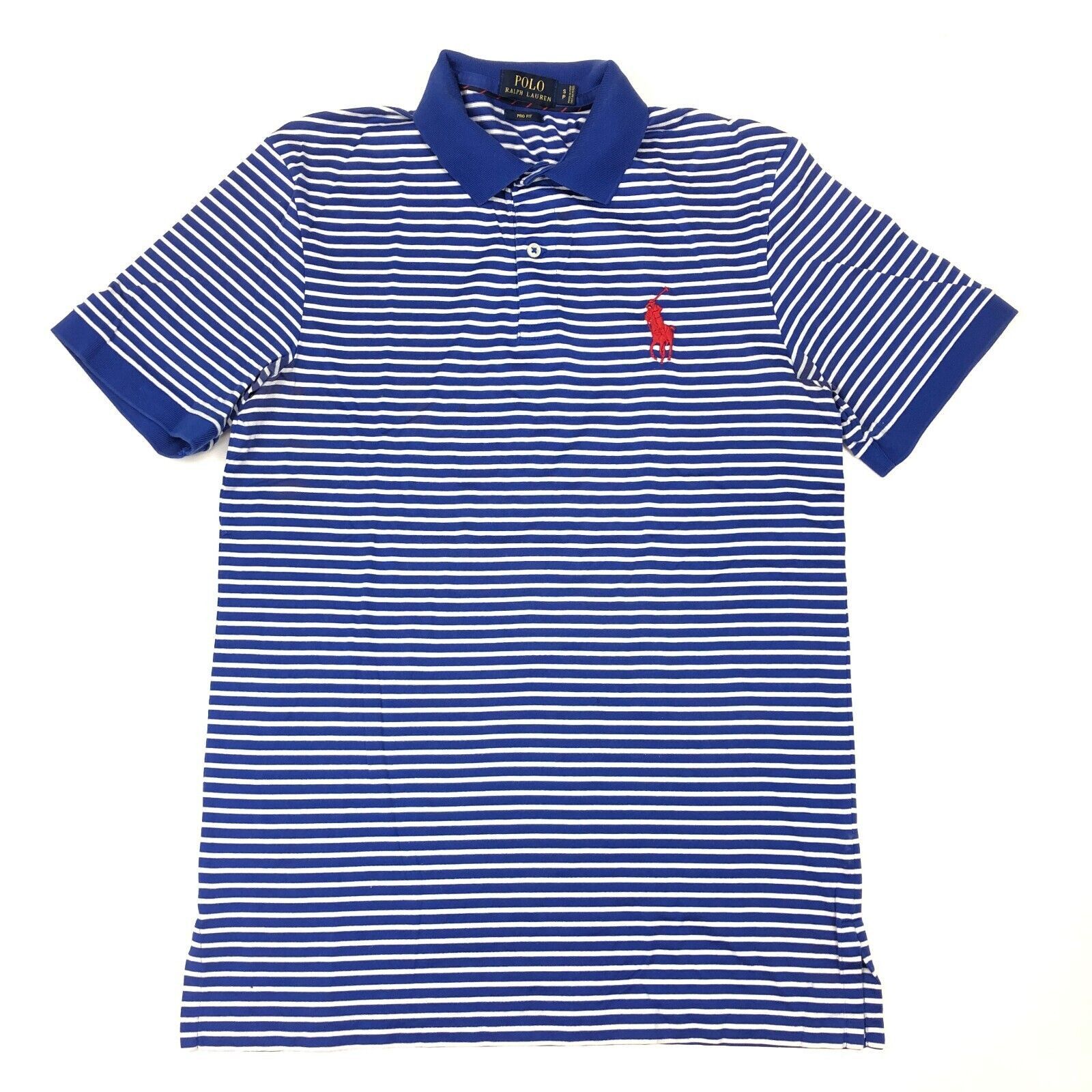 Ralph Lauren Polo Ralph Lauren Pro Fit Blue Striped Polo Shirt Top Small Size US S / EU 44-46 / 1 - 1 Thumbnail