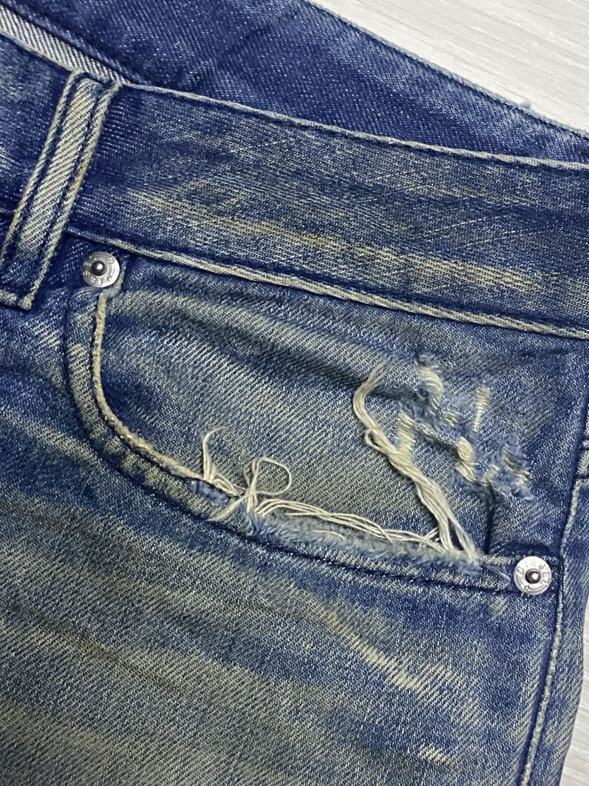 A-COLD-WALL* × Diesel Vintage Diesel Industry Mud Wash Wide Leg Baggy Jeans Size US 31 - 10 Thumbnail
