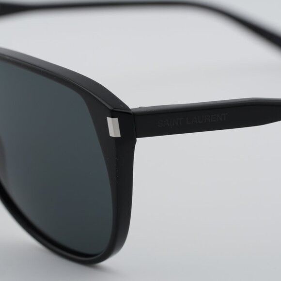 Saint Laurent Paris Saint Laurent SL731 GASPAR 002 Sunglasses Black Aviator Size ONE SIZE - 9 Thumbnail