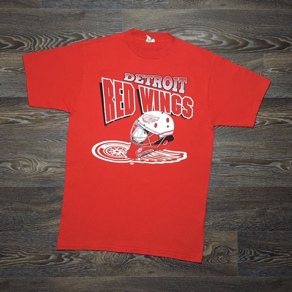 NHL Vintage 90s NHL Detroit Red Wings Graphic Print T-shirt Size US L / EU 52-54 / 3 - 1 Thumbnail