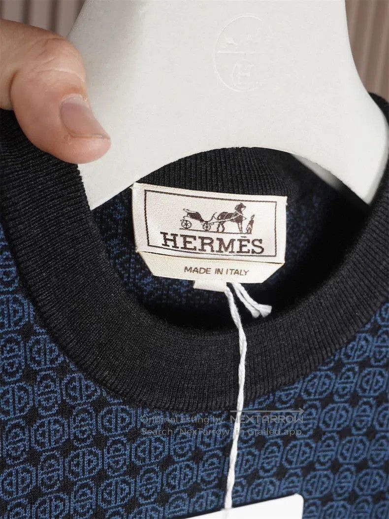 Hermes Hermes Thick Super Wool Knit Sweater Size US L / EU 52-54 / 3 - 4 Thumbnail
