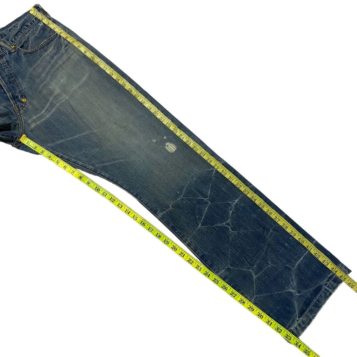 Swagger SWAGGER Mud Wash Distressed Denim Jeans Size US 34 / EU 50 - 19 Thumbnail