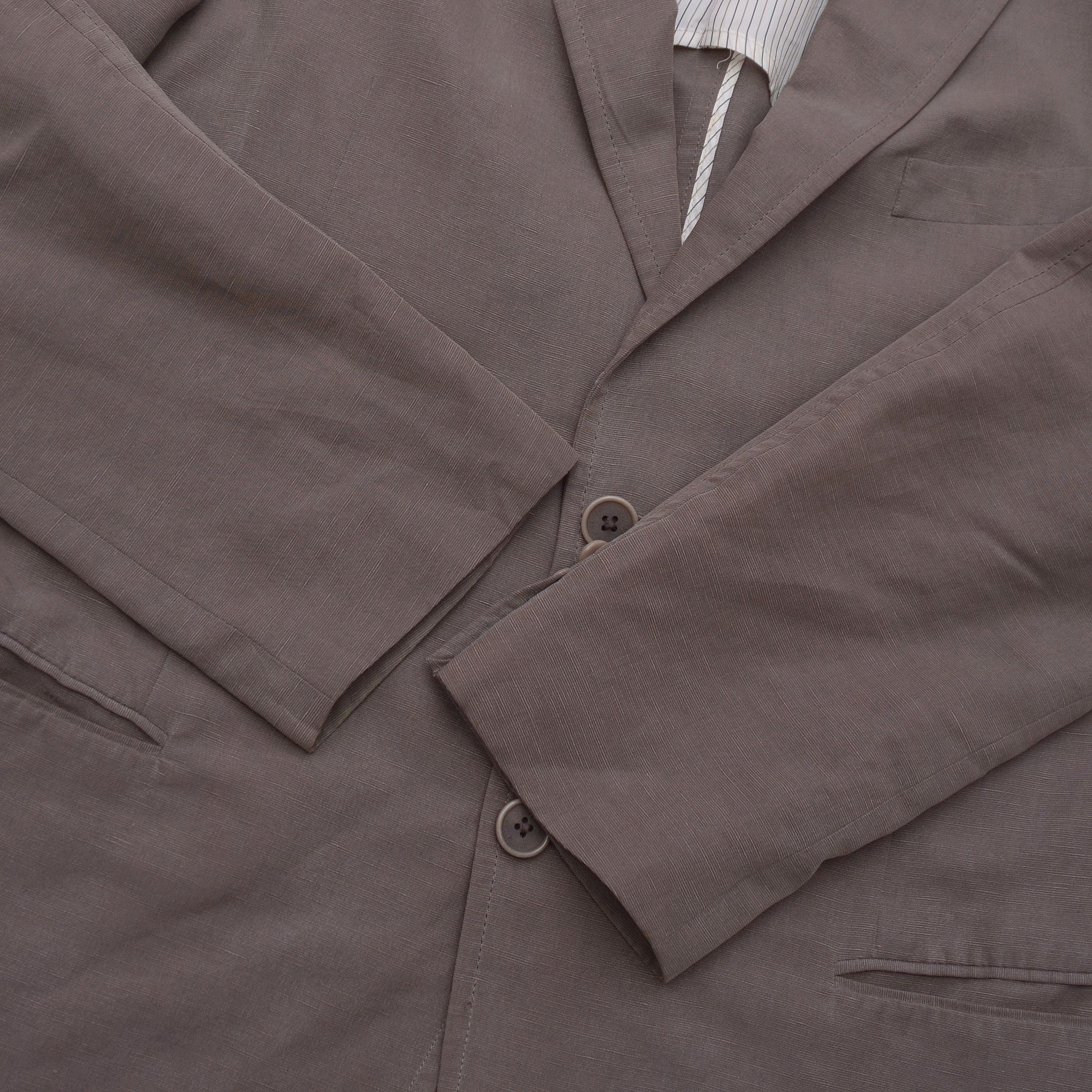 Armani Armani Collezioni Tencel Linen Casual Blazer 52R Fein Kaller Size 52R - 7 Thumbnail
