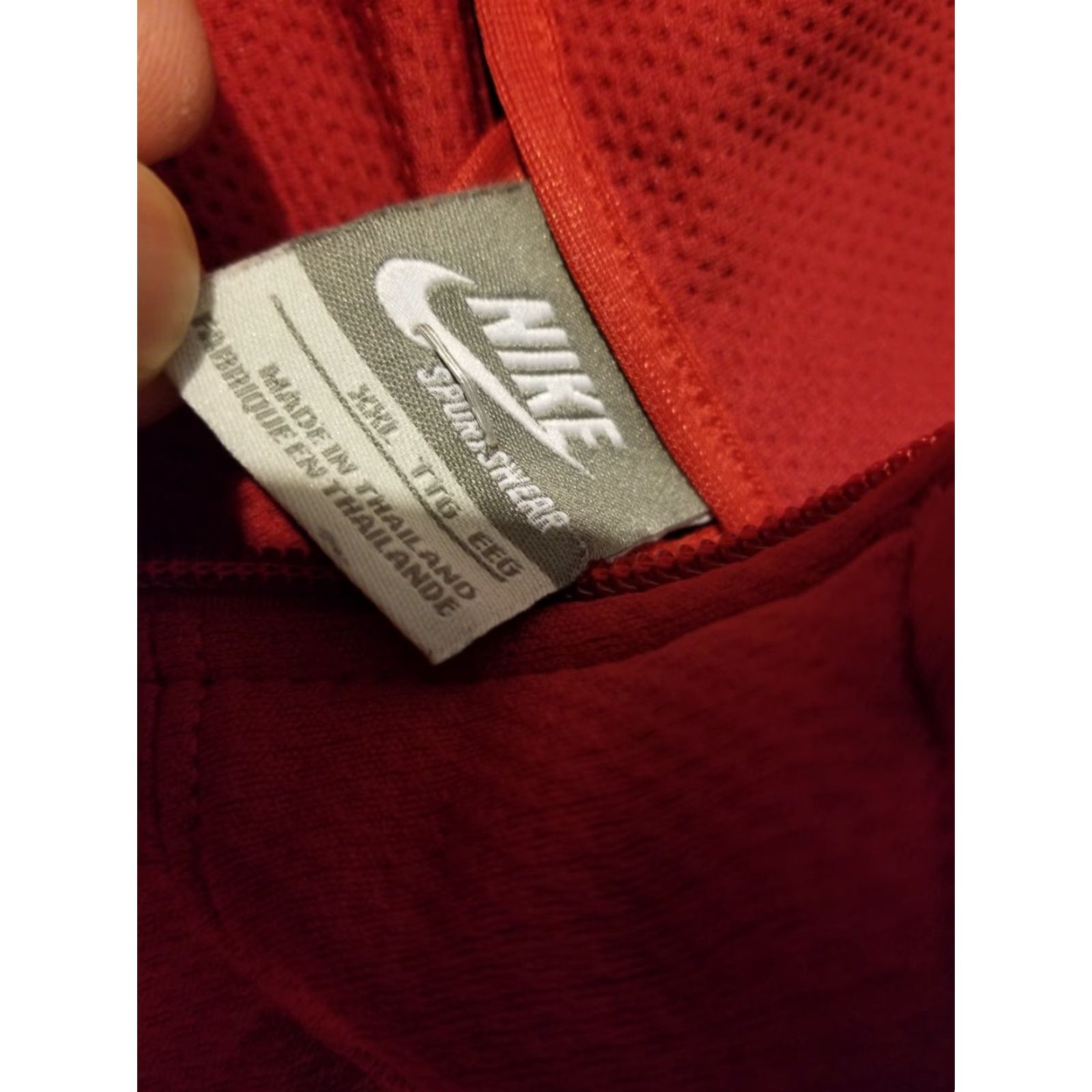 Nike VINTAGE? Nike Jacket Mens 2XL Red Athletic Track Jacket 100% Polyester Sports Activewear Mens Size US XXL / EU 58 / 5 - 4 Thumbnail