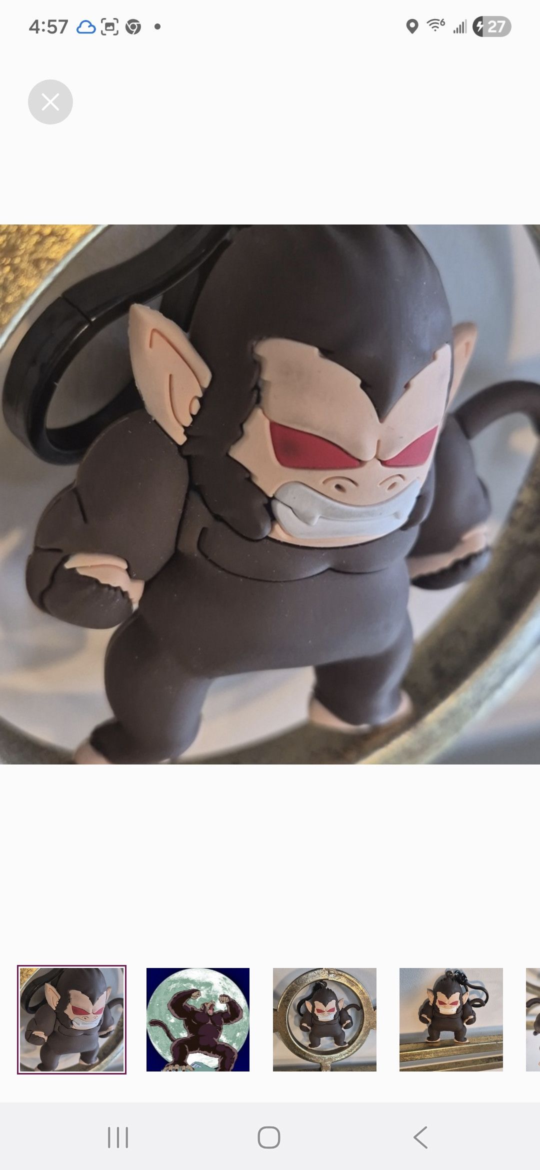 Other Dragon Ball Z Great Ape Gohan 3D Figural Bag Clip Monogram Size ONE SIZE - 1 Thumbnail