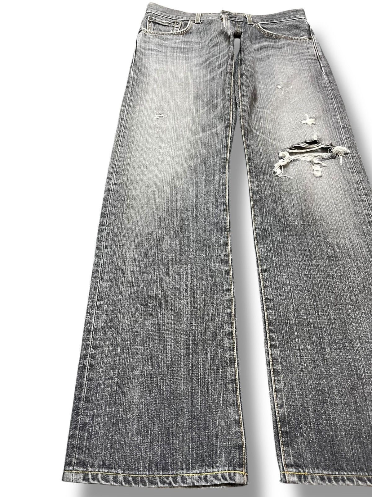 Edwin Vintage Edwin Exclusive Vintage Faded GrungeDistressed Denim Size US 32 / EU 48 - 3 Thumbnail