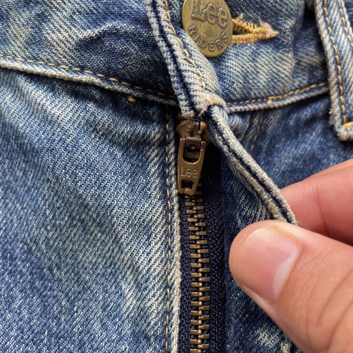 Jean × Lee × Vintage Vintage Lee Distressed Jeans Denim Pants W27x28.5 Size US 27 - 7 Thumbnail