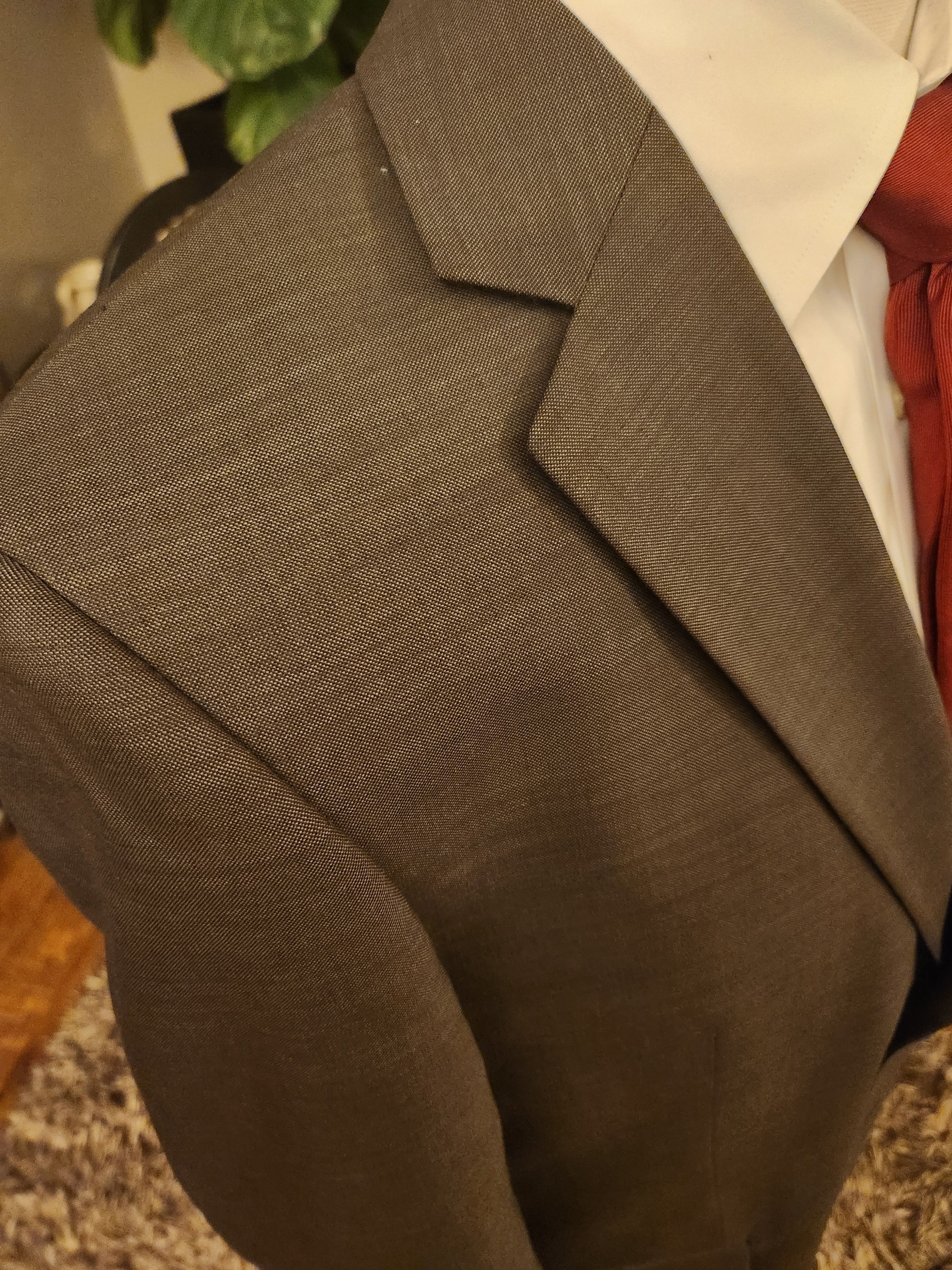Pronto Uomo NWOT Wool/Silk 2 Button Blazer Size 42R - 3 Thumbnail