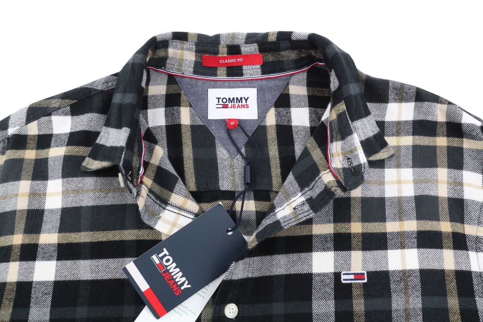 Tommy Hilfiger M Flannel Plaid Button-Up Logo 87681 Size US M / EU 48-50 / 2 - 4 Thumbnail