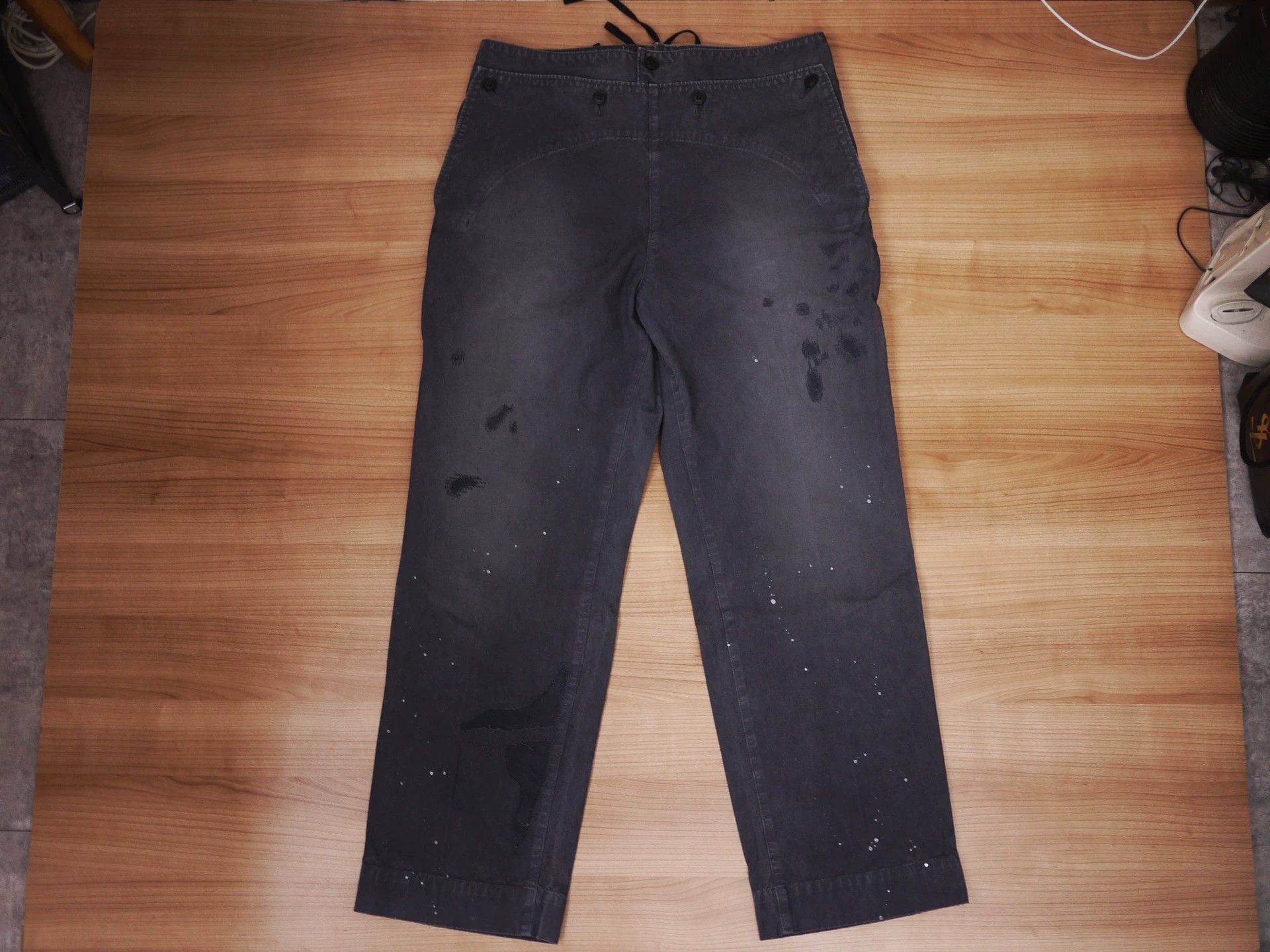 Visvim Visvim HOLMAN PANTS DMGD CRASH Distressed Black Size US 33 - 1 Thumbnail