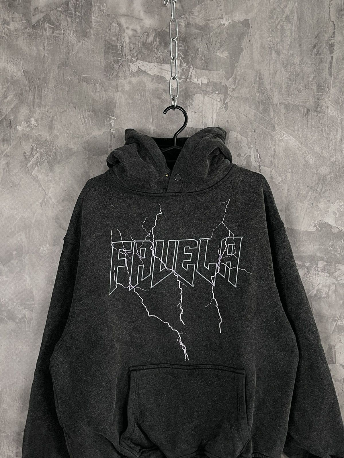 FAVELA Y2K Favela Clothing Skate Baggy Style Faded Grunge Hoodie Size US M / EU 48-50 / 2 - 2 Thumbnail