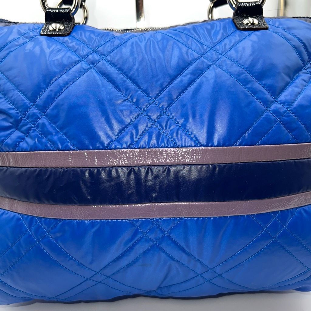 Coach Coach RARE Poppy Blue Ice Ski Bunny Glam Tote with Two Acrylic Tags Size ONE SIZE - 8 Thumbnail