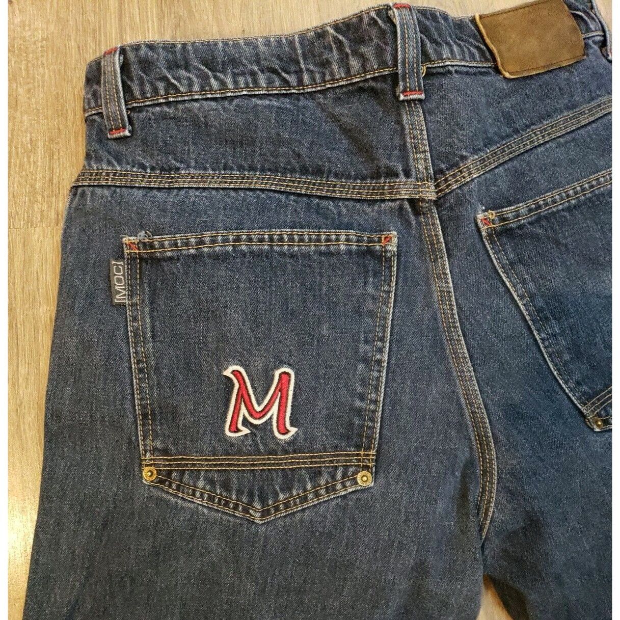 Vintage MOC Tapered Leg Baggy Blue Jeans Mens 36 x 31 80s Hip Hop Sk Size US 36 / EU 52 - 2 Thumbnail