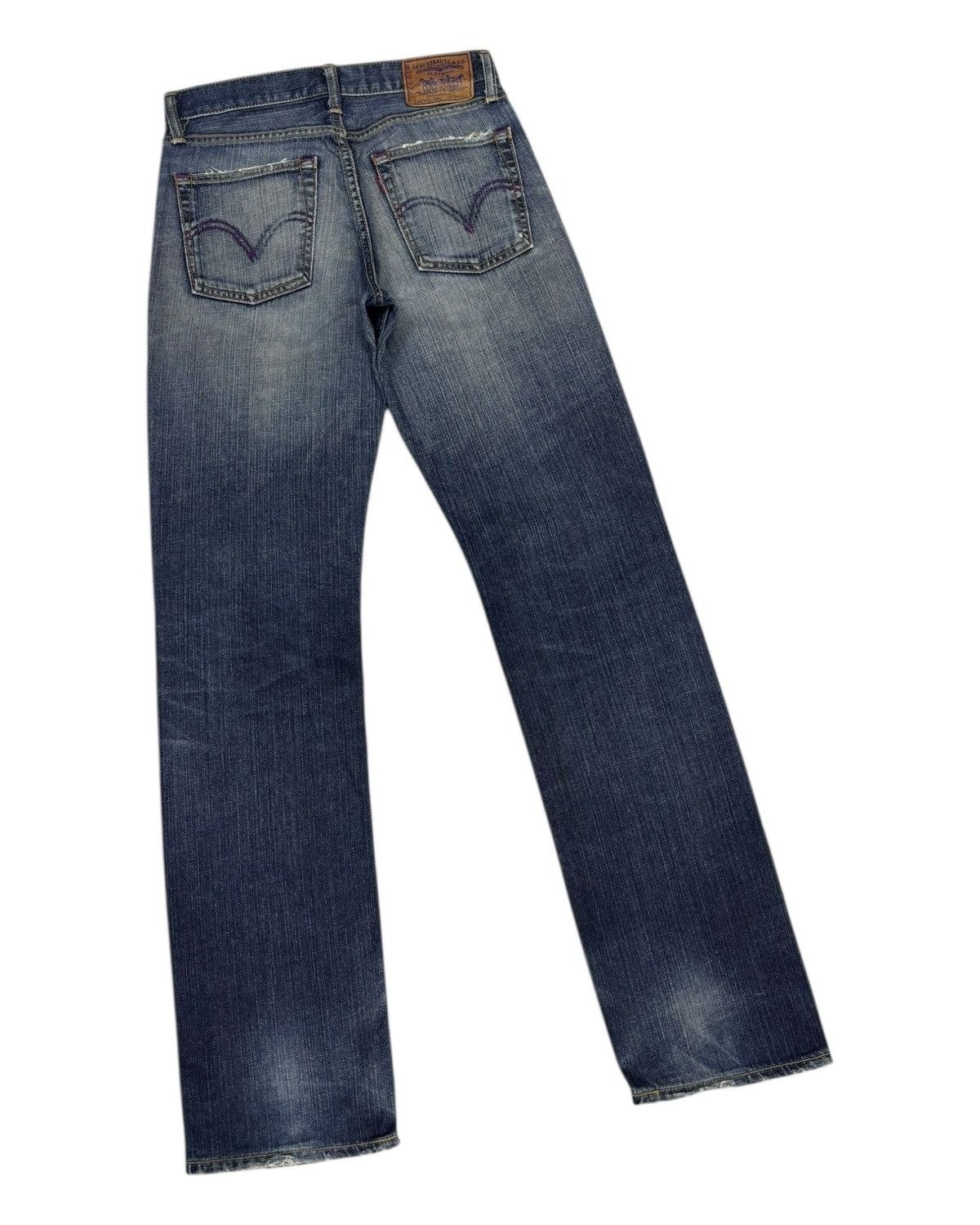 Levi's LEVIS 502 NON SELVEDGE DISTRESSED DENIM JEANS Size US 29 - 7 Thumbnail