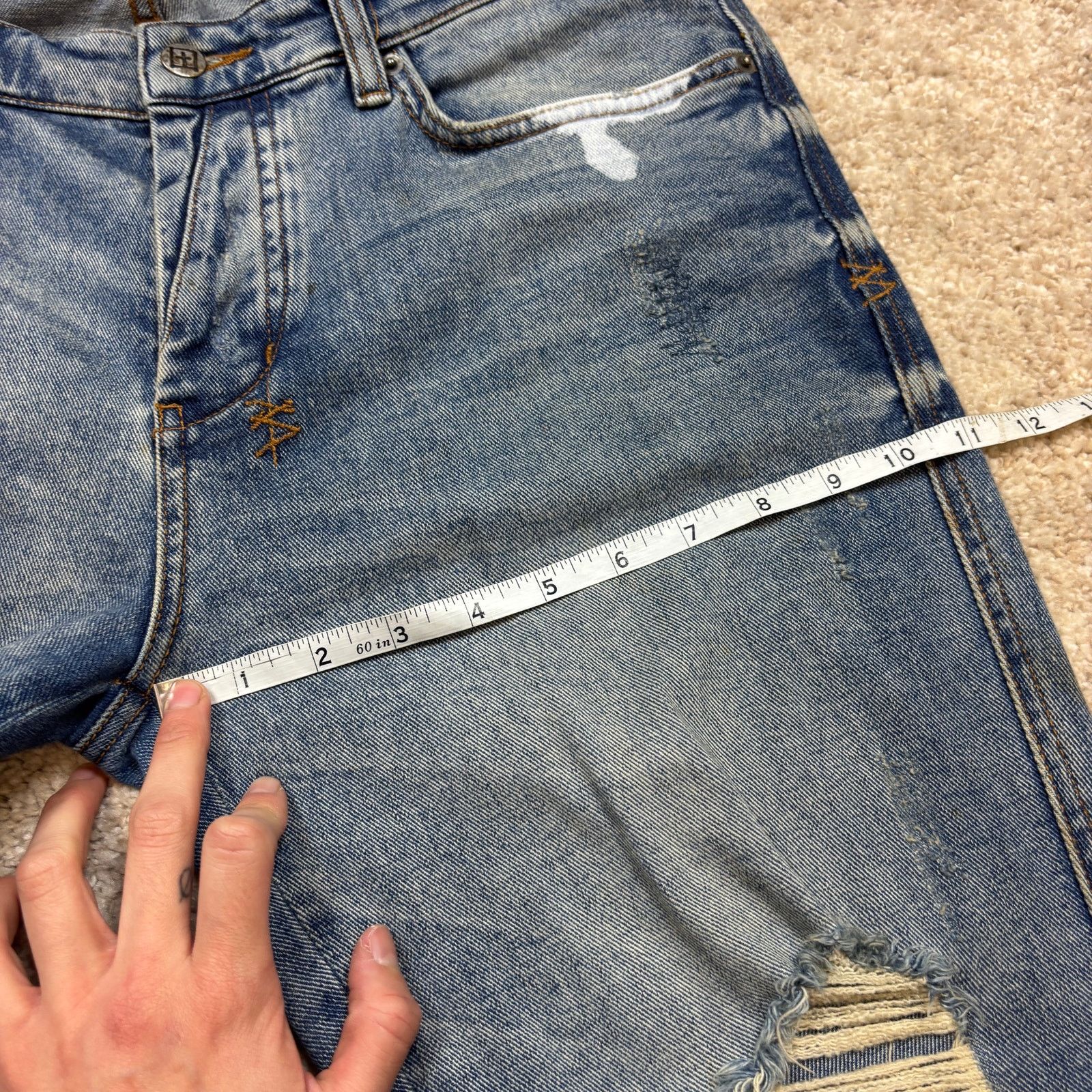 Ksubi Ksubi Van Winkle Dynamite 098 Denim Distressed Jeans 34x29 Size US 34 / EU 50 - 6 Thumbnail
