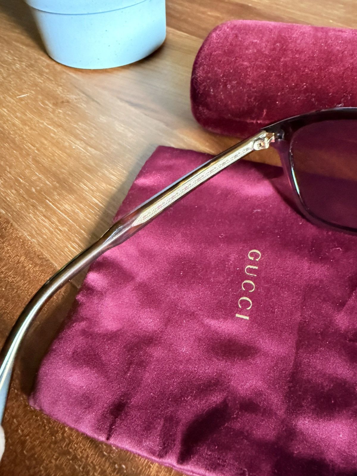 Gucci Men’s Gucci Square Frame Sunglasses Size ONE SIZE - 4 Thumbnail