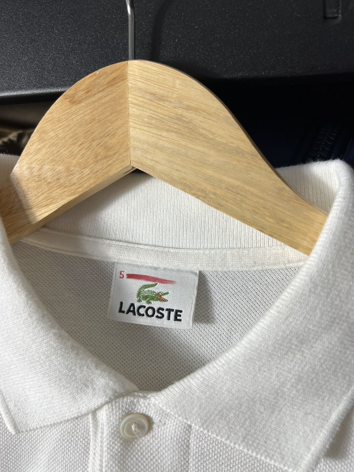 Lacoste 🔥 Lacoste Vintage Polo — White – Size 5 (L) Size US L / EU 52-54 / 3 - 6 Thumbnail